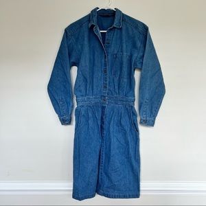 Eddie Bauer Vintage denim dress EUC size medium‎ 90s